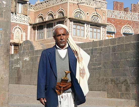 15  A Yemeni Man in Traditional Dress in Sana'a